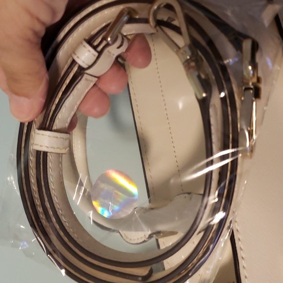 Kate Spade Staci Medium Satchel NWOTs 11" W X 9" H Saffiano Leather Ivory - Picture 14 of 14